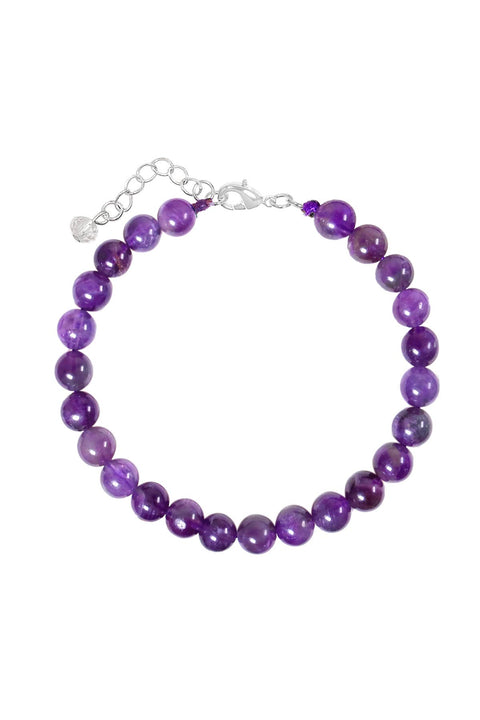 Amethyst Beaded Bracelet - SF