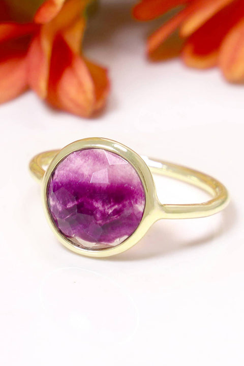 Amethyst Lollipop Ring - GF