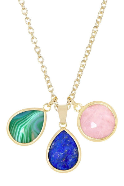 Mixed Gemstone Selena Necklace - GF