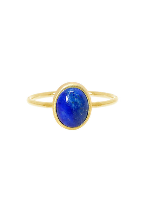 Lapis Small Cab Ring - GF