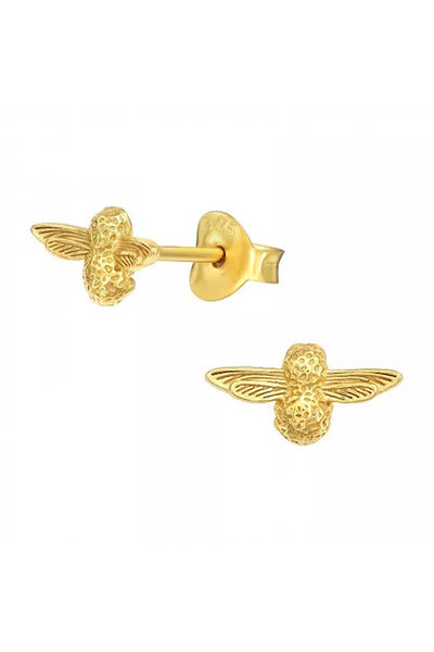 Sterling Silver Bee Ear Studs - VM