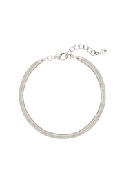 Silver Plated 3mm Magic Herringbone Chain Bracelet - SP