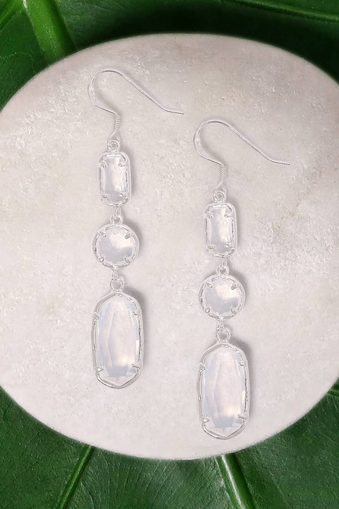 Moonstone Crystal Danielle Earrings - SF