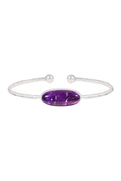 Amethyst Cuff Bracelet - SF