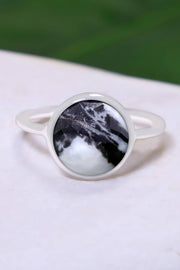 Zebra Jasper Round Ring - SF