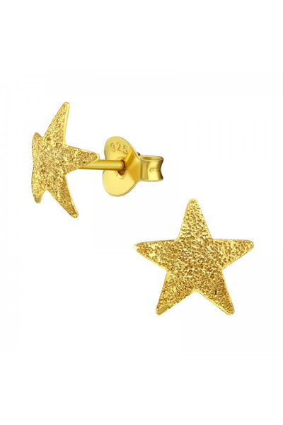 Sterling Silver Star Ear Studs - VM