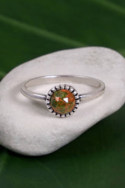 Unakite Petite Ring - SF