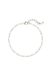 Silver Plated 2mm Figaro Chain Bracelet - SP