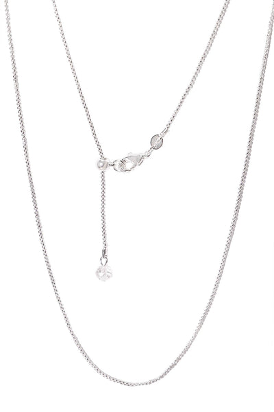 Slider Chain Necklace In Silver - SF