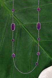 Amethyst Ashley Station Necklace - SF