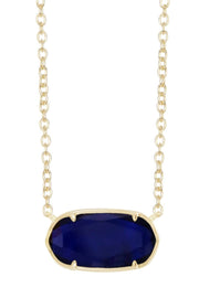 London Blue Crystal Pendant Necklace - GF