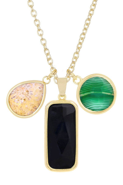 Mixed Gemstone Kasey Necklace - GF