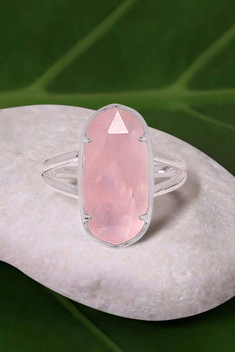 Rose Quartz Casey Ring - SF