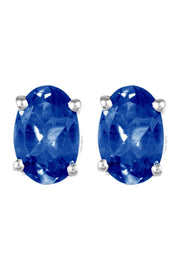 London Blue CZ Post Earrings - SF