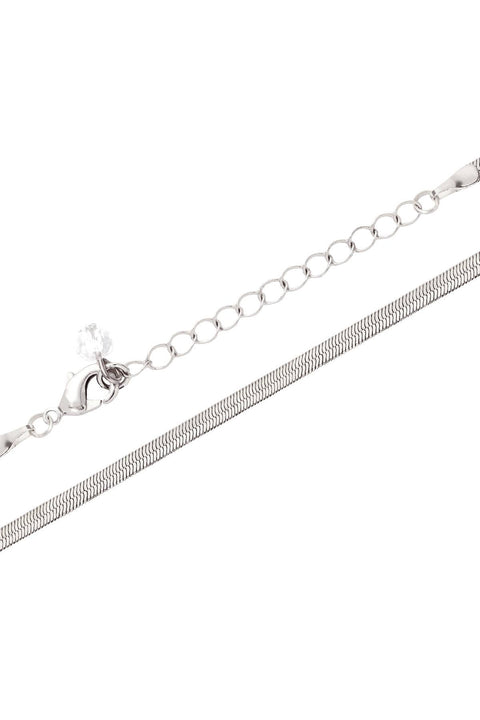 Silver Plated 3mm Magic Herringbone Chain - SP