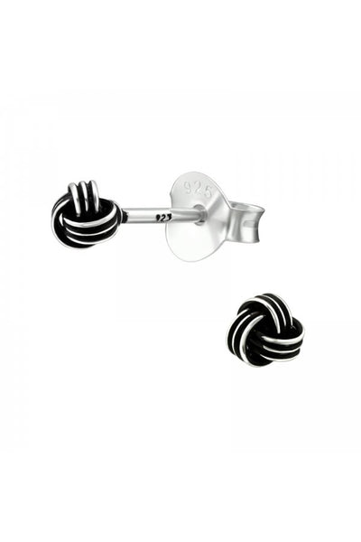 Sterling Silver Knot Ear Studs - SS