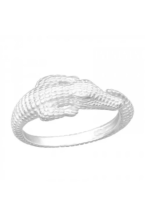 Sterling Silver Crocodile Ring - SS