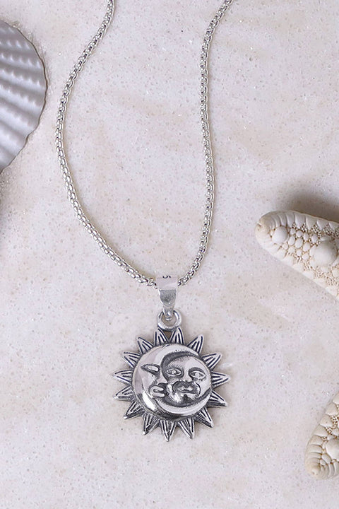 Sun & Moon Pendant Necklace - SF