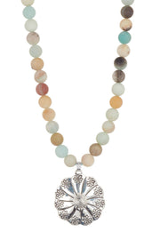 Amazonite Mala Beads Necklace - SF