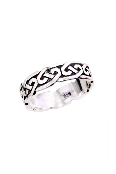 Sterling Silver Celtic Band Ring - SS