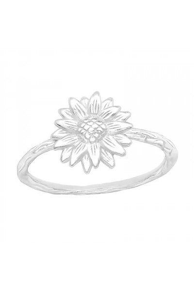 Sterling Silver Sunflower Ring - SS