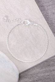 Silver Plated 2mm Popcorn Chain Bracelet - SP