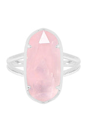 Rose Quartz Casey Ring - SF