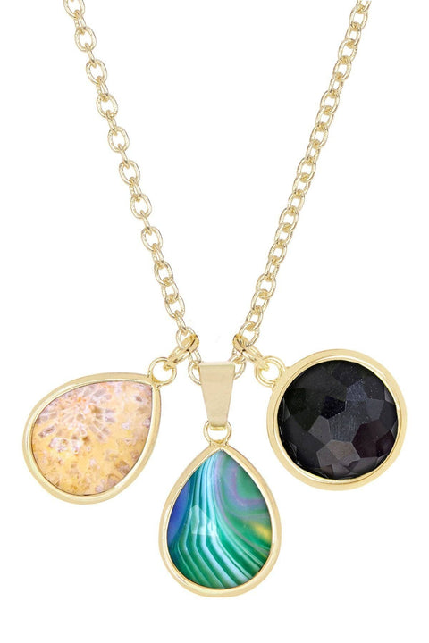 Mixed Gemstone Selena Necklace - GF