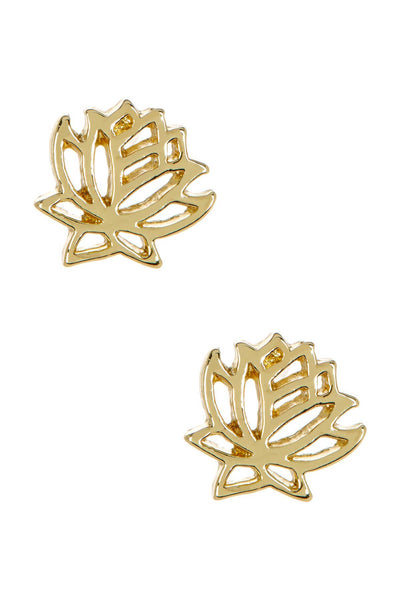 Lotus Post Earrings - GF