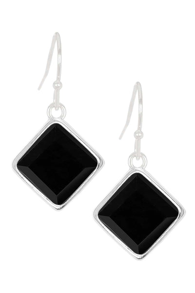 Black Onyx Rachel Drop Earrings - SF