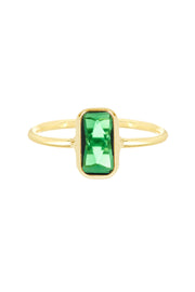 Emerald Crystal Mon Petit Amor Ring - GF