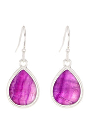 Amethyst Teardrop Earrings - SF