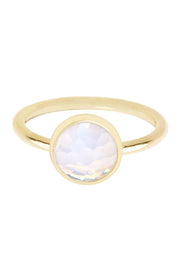 Moonstone Crystal Cab Ring - GF