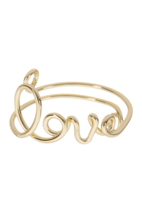 Handmade Love Scroll Ring - GF