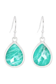 Amazonite Teardrop Earrings - SF