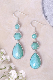 Amazonite Statement Earrings - SF