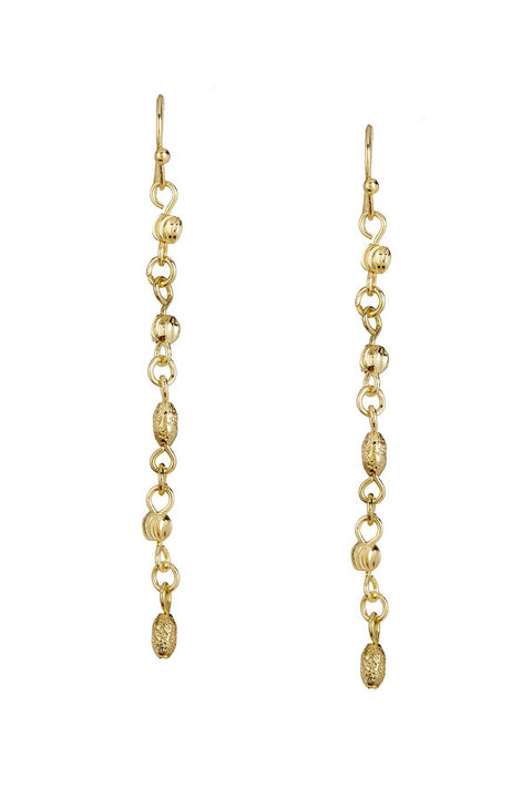 Beaded Drop Earrings - GF