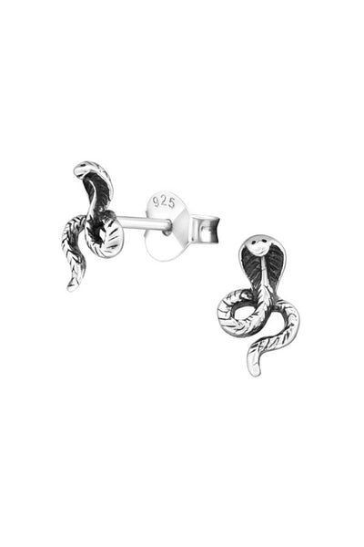 Sterling Silver Cobra Ear Studs - SS