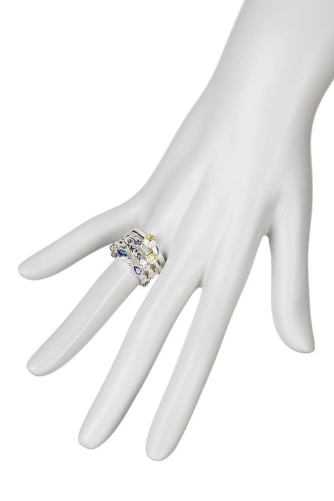 CZ Stack Ring Set - SF