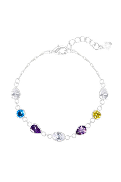 Mixed CZ Station Bracelet - SF