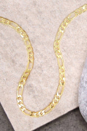 14k Gold Plated 2mm Figaro Chain - GP