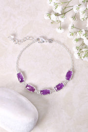 Amethyst Link Bracelet - SF