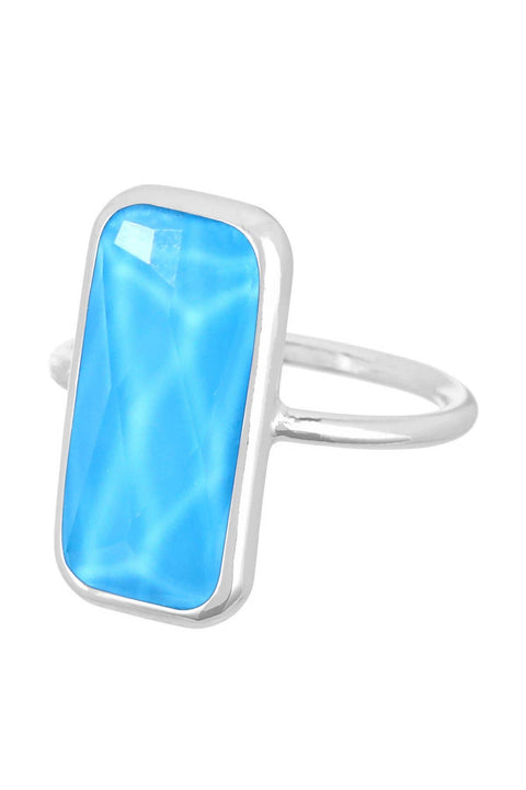 Turquoise Quartz Rectangle Ring - SF