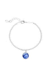 Kyanite Beaded Charm Bracelet - SF