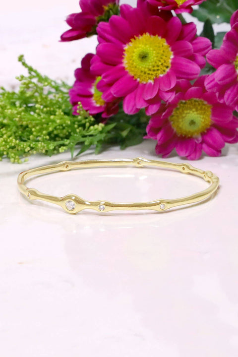 Aurora CZ Bangle Bracelet - GF