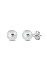 Sterling Silver 7mm Round Post Earrings - SS