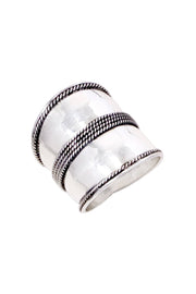 Sterling Silver Bali Band Ring - SS