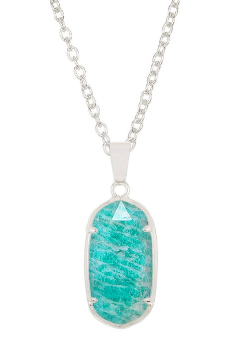 Amazonite Casey Pendant Necklace - SF