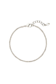 Silver Plated 2mm Popcorn Chain Bracelet - SP