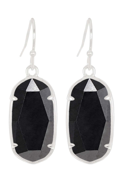 Hematite Casey Drop Earrings - SF